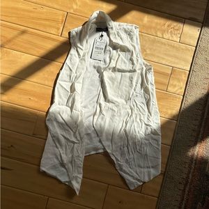 Zara white vest